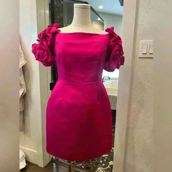 Alexia María

Olivia Bow-Sleeve Silk Minidress, Raspberry Pink - Picture 6 of 12